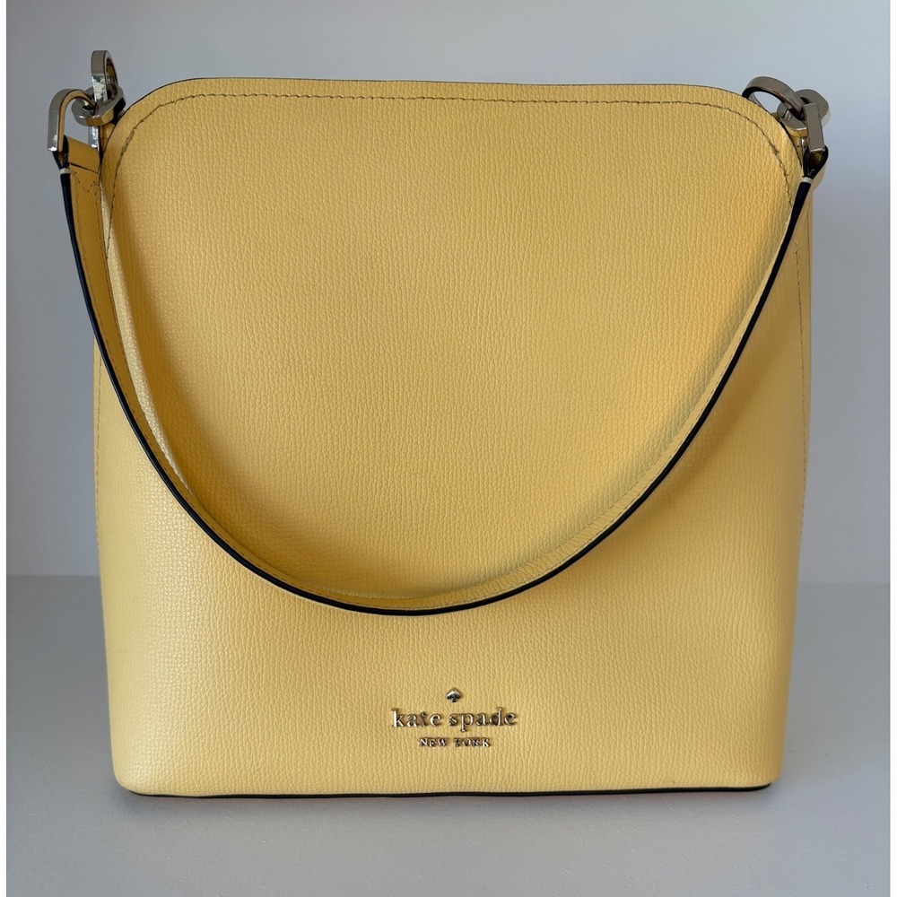 Kate Spade Daybreak Yellow Pebbled Leather Darcy Crossbody Shoulder Strap